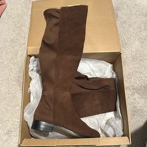 Dark brown over the knee boots - NWT